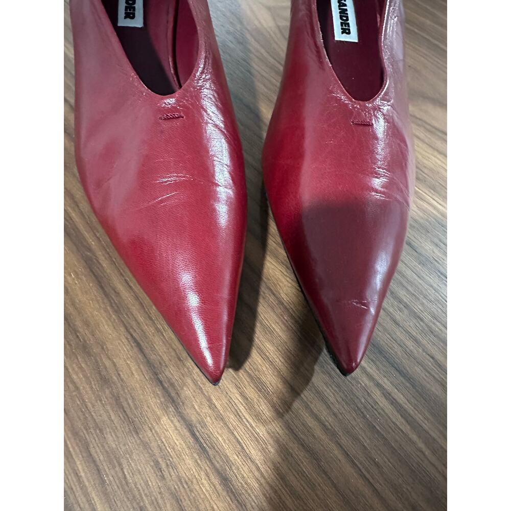 Jil Sander Kitten Heel Leather Pump Size 39(9) - Picture 7 of 11